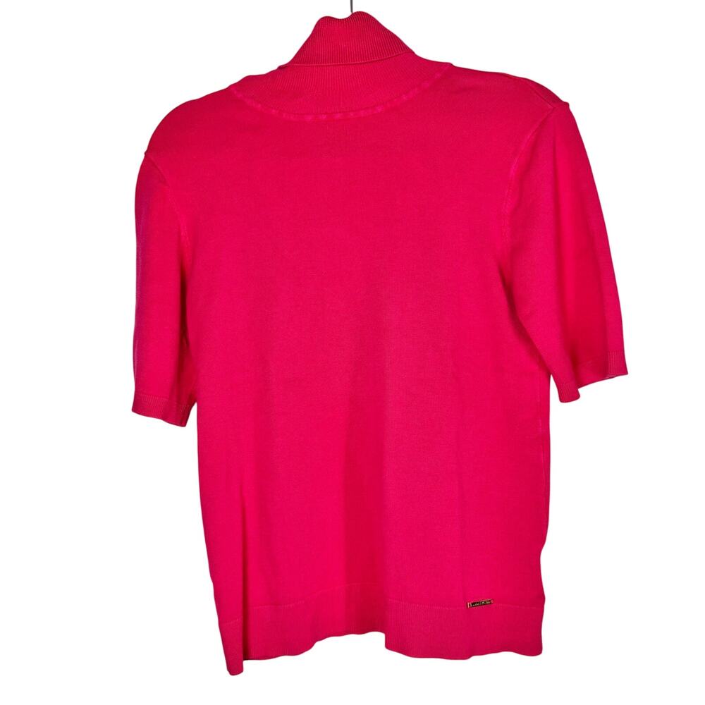 ANNE KLEIN‎ Women’s Medium Red Knit Blouse  Fall Winter